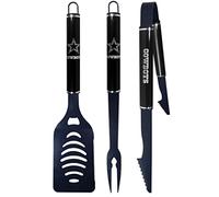 Siskiyou Sports NFL Dallas Cowboys Ensemble de barbecue 3 pièces Couleur et noir Couleurs de l'équipe Taille unique