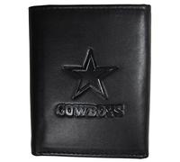 Siskiyou Sports NFL Dallas Cowboys Portefeuille à Trois Volets en Cuir gaufré pour Homme Noir Taille Unique