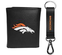 Siskiyou Sports Portefeuille à Trois Volets et Porte-clés avec Sangle, Noir (Noir) - FTRL020KCS