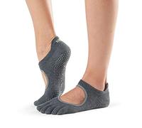 SISSEL TOESOX FT BELLARINA CHARCOAL GREY LIME MEDIUM Chaussettes antidérapantes PILATES Femme GRIS FR : M (Taille Fabricant : M)
