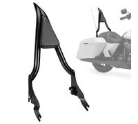 Sissy Bar de moto de 66 cm pour Harley, dossier passager intégré pour Harley Davidson Touring CVO Street Glide Road Glide Electra Glide Road King FLHR FLHX FLHT FLTR 2009-2024, noir Sissy Bar