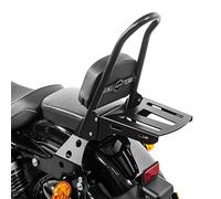Sissy Bar +Porte Bagages CSM pour Harley Sportster Forty-Eight 48 10-20 Noir