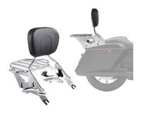 Sissy Bar-VEVOR-Compatible-Harley-Davidson Touring, Street Glide, Road Glide et Road King-Dosseret Passager Moto Amovible-Noir