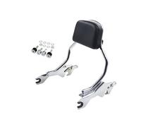 SissyBar PorteBagages Porte-bagages amovible chromé noir, adapté pour Harley Softail Fat Boy Breakout 18-24, dossier de passager Sissy Bar Cadre dossier d'accoudoir(For Fat Boy 18-24 Chrome)