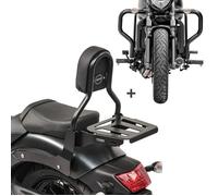 Sissybar Set Pour Kawasaki Vulcan S / Café 15-25 + Pare Carter Craftride Rh12-1