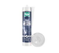 Sista Bad Silicone sanitaire de qualité professionnelle pour salle de bain Silicone étanche pour de nombreux matériaux Inodore et durable Transparent 280 ml