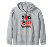 Sista God est Mon Fournisseur Aujourd'hui Demain et Toujours de la mélanine Sweat à Capuche
