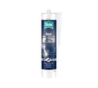 Sista Pattex Bad Silicone sanitaire de qualité professionnelle pour la salle de bain, résistant à la moisissure, silicone imperméable pour de nombreux matériaux, sans odeur et durable, blanc 1 x 280