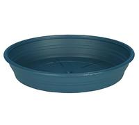 SISTAC Soucoupe Ronde Bleue pour Pot de Fleur D.35cm en Polypropylène 100% Recyclable