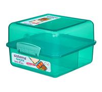 Sistema Boîte à repas compartimentée - Lunch Cube 1,4 - Récipient de conservation alimentaire avec couvercle - Sans BPA - Assortiment de couleurs