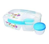 SISTEMA Boîte alimentaire repas a clips 3 compartiments + 1 boîte yaourt To Go - 2L