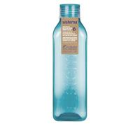 Sistema Gourdes Carrées | 1 L | Gourdes étanches pour enfant | Sans BPA | Bleu-gris | 1 unité