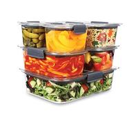 Sistema Brilliance Lot de 6 boîtes de conservation avec couvercles en plastique