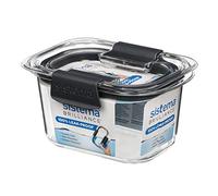 Sistema Brilliance Tritan 55105 Boîte de Conservation Alimentaire Transparent avec Clips Gris et Joint 380 ML