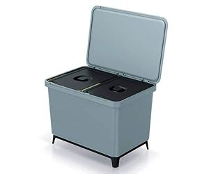 SISTEMA CLASIFICADOR DE RECICLAJE 2X23L COLOR GRIS KEDEN