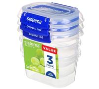 Boîtes de rangement pour aliments - SISTEMA - 400 ml - Plastique - Résine - Empilables