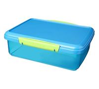 Sistema Lunch Boîte à repas | Récipient de conservation alimentaire avec couvercle | 2 litres | Sans BPA | Bleue