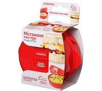 Sistema Micro-Ondes Easy Eggs | Récipient Alimentaire Micro-Ondes | 271 ML | sans BPA | Rouge