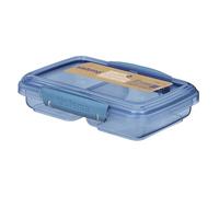 Sistema Ocean Bound Petit récipient divisé en plastique | 350 ml | Sans BPA, fabriqué à partir de plastique recyclé | Bleu sarcelle ou bleu (couleur non sélectionnable) | 1 pièce