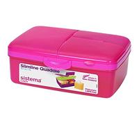 Sistema SI962 Quaddie Boîte à Repas avec Bouteille Plastique Rose 45 x 35 x 25 cm