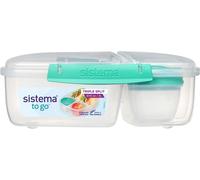 SISTEMA Boîte alimentaire repas a clips 3 compartiments + 1 boîte yaourt To Go - 2L