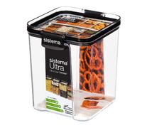 Sistema Tritan Carré Ultra Boîte De Rangement Transparent Noir En Plastique