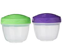 Sistema Yogurt TO GO Récipients de conservation alimentaire | 150 ml | Petits pots à encas | sans BPA | Coloris assortis | 2 pièces