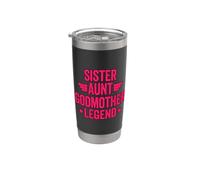 Sister Aunt Godmother Legend Gobelet isotherme en acier inoxydable double paroi