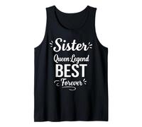 Sister Legend Queen Best Forever - Retro Family Bond Sister Débardeur