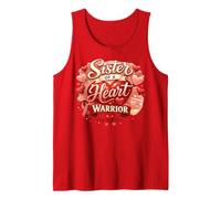 Sister of a Heart Warrior | Sensibilisation aux Maladies du cœur | CHD Go Red Débardeur