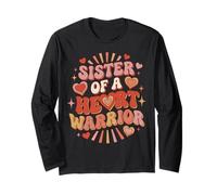 Sister of a Heart Warrior | Sensibilisation aux Maladies du cœur | CHD Go Red Manche Longue