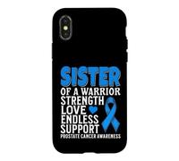 Sister of a Warrior Prostate Cancer Awareness Gifts Products Coque pour iPhone X/XS