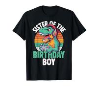 Sister of The Birthday Boy Gaming T-Rex Assorti pour Anniversaire T-Shirt