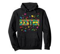 Sister of The Birthday Kid Brick Builder Birthday Squad Sweat à Capuche