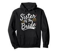 Sister of The Bride Vintage Wedding Party Bride Crew Sweat à Capuche