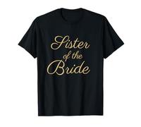 Sister of The Bride, Wedding & Bridal, Tan Script Police T-Shirt