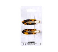 SISTER YOUNG LILY Lot de 2 pinces à cheveux de maquillage, sans plis, pour maquillage, soin et coiffage, clips antidérapants, doux pour les cheveux, élégantes et pratiques (imprimé léopard profond)