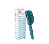 Sister Young OVIA Brosse à cheveux professionnelle ventilée avec poils de sanglier pour le volume, la brillance et les cheveux sains | Démêlage et coiffage sans tirer (vert)