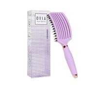 Sister Young OVIA Brosse à cheveux professionnelle ventilée avec poils de sanglier pour le volume, la brillance et les cheveux sains | Démêlage et coiffage sans tirer (liliac)
