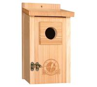 SISTERBIRD Nichoirs à Oiseaux pour l'extérieur, Trou d'entrée de 3,8 cm, en cèdre, pour Oiseaux Sauvages, avec Protection en Bois, pour merlebleu, Troglodyte, Hirondelle ou Pinson, Assemblage requis