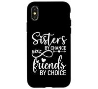 Sisters by Chance by Friends Choice Soul Sisters Big Sister Coque pour iPhone X/XS