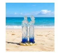 Sisters by My Side Sculpture,Celebrates Friendships Three Sisters Sculpture,Resin Decorative Figurine,Birthday Gifts for Women,Special Christmas Friendship Day Present for Besties Female (Two)