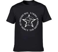 Sisters of Mercy T-Shirt Men and Women Tee Post Punk Goth T Shirts Cotton Tops Tees Black Tee Shirt
