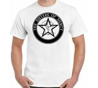 Sisters of Mercy T-Shirt Mens The Music Band Tee Top White Manches Courtes(X-Large)