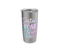 Sisters Road Trip 2027 : vacances pour filles Gobelet isotherme en acier inoxydable double paroi