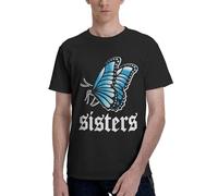 Sisters Rock Band Mercy T-shirt basique à col rond pour homme Impression 3D T-shirt en coton pour la gym, la course à pied, l'entraînement, Sisters of Mercy-17, XXL