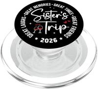 Sisters Trip 2026 Great Memories Summer Vacation Matching PopSockets PopGrip pour MagSafe