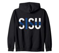 Sisu Drapeau Finlandais Finlande Suomi Souvenir Vintage Sweat à Capuche