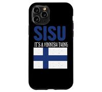 Sisu It's A Finnish Thing Drapeau Finlande Suomi Homme Femme Coque pour iPhone 11 Pro