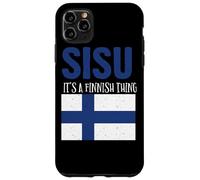 Sisu It's A Finnish Thing Drapeau Finlande Suomi Homme Femme Coque pour iPhone 11 Pro Max